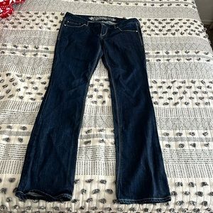 Express dark denim boot cut jeans